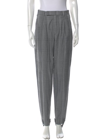 Pre-owned Hope Striped Straight Leg Pants In Gray