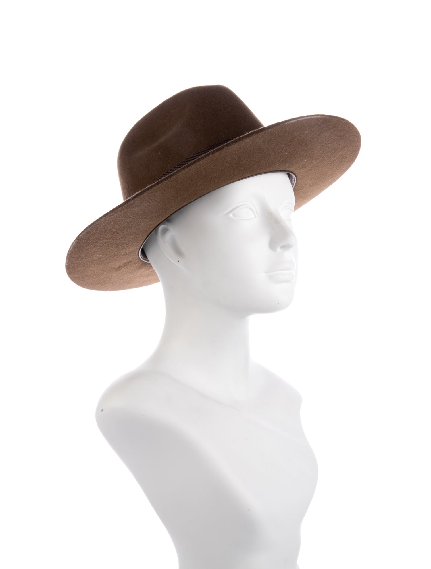 HAMPUI HATS Wool Wide-Brimmed Fedora