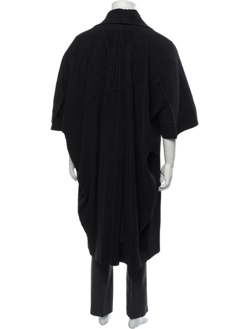 HOMME PLISSÉ ISSEY MIYAKE Open Front Three-Quarter Sleeve Cardigan