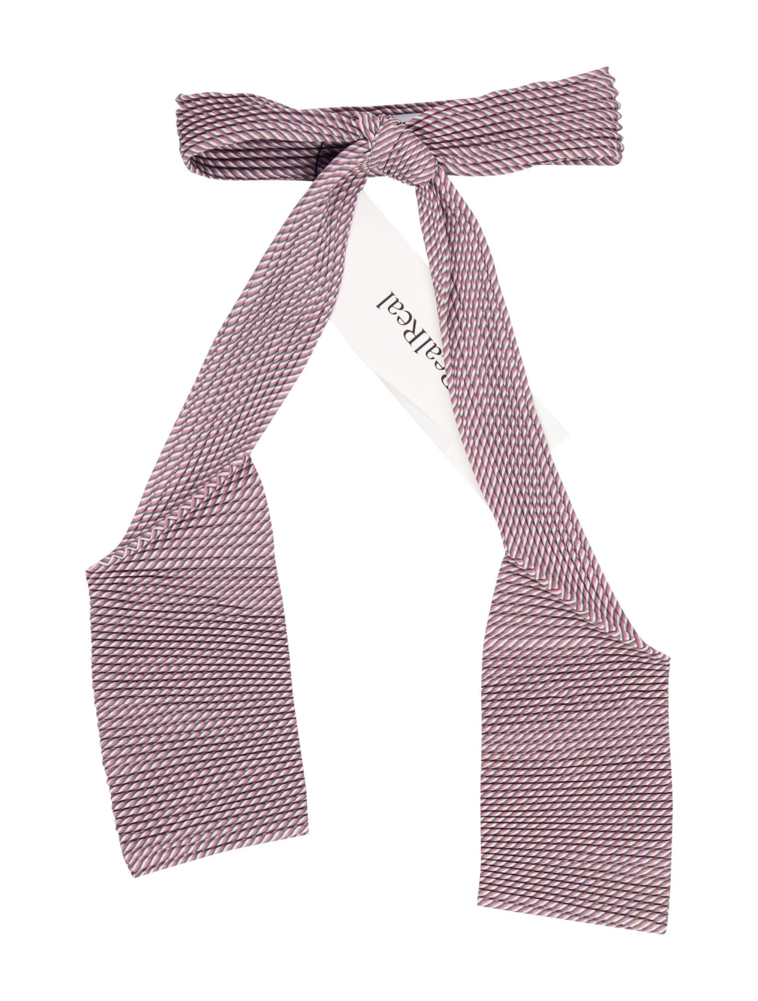 HOMME PLISSÉ ISSEY MIYAKE Printed Pleated Tie - Red Ties, Suiting