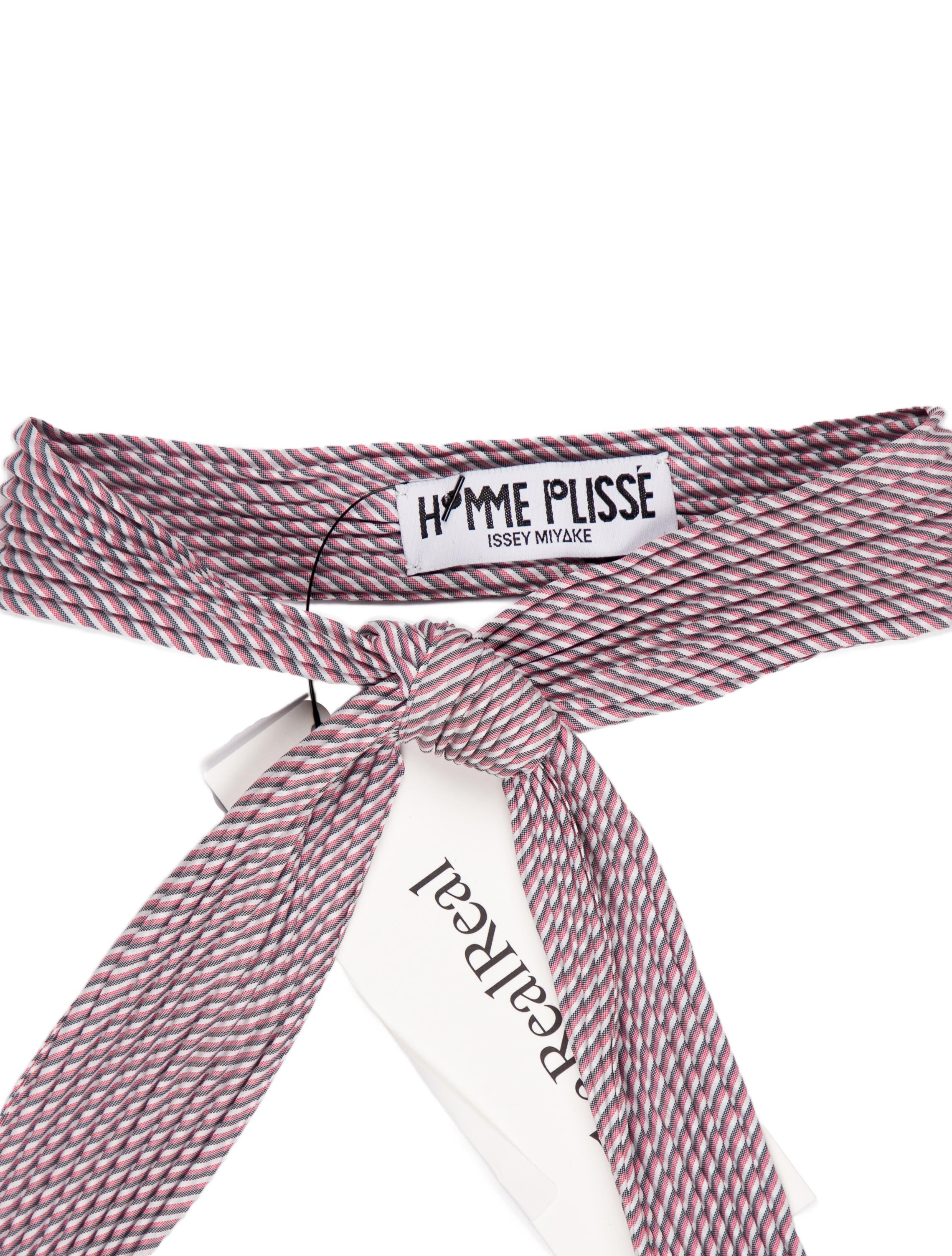 HOMME PLISSÉ ISSEY MIYAKE Printed Pleated Tie - Red Ties, Suiting