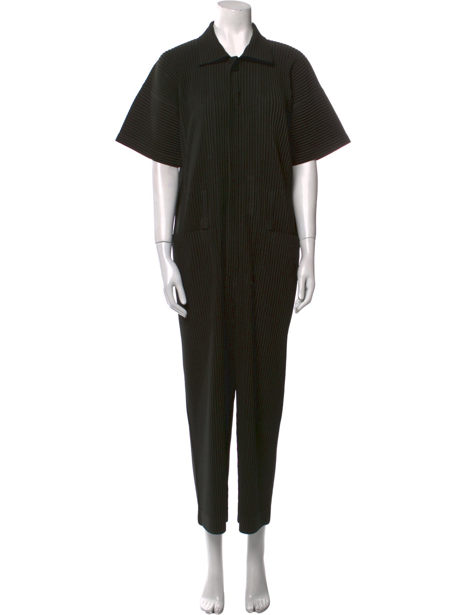 Plisse Wrap Jumpsuit Plisse Black Pleated Jumpsuit Homme Plisse