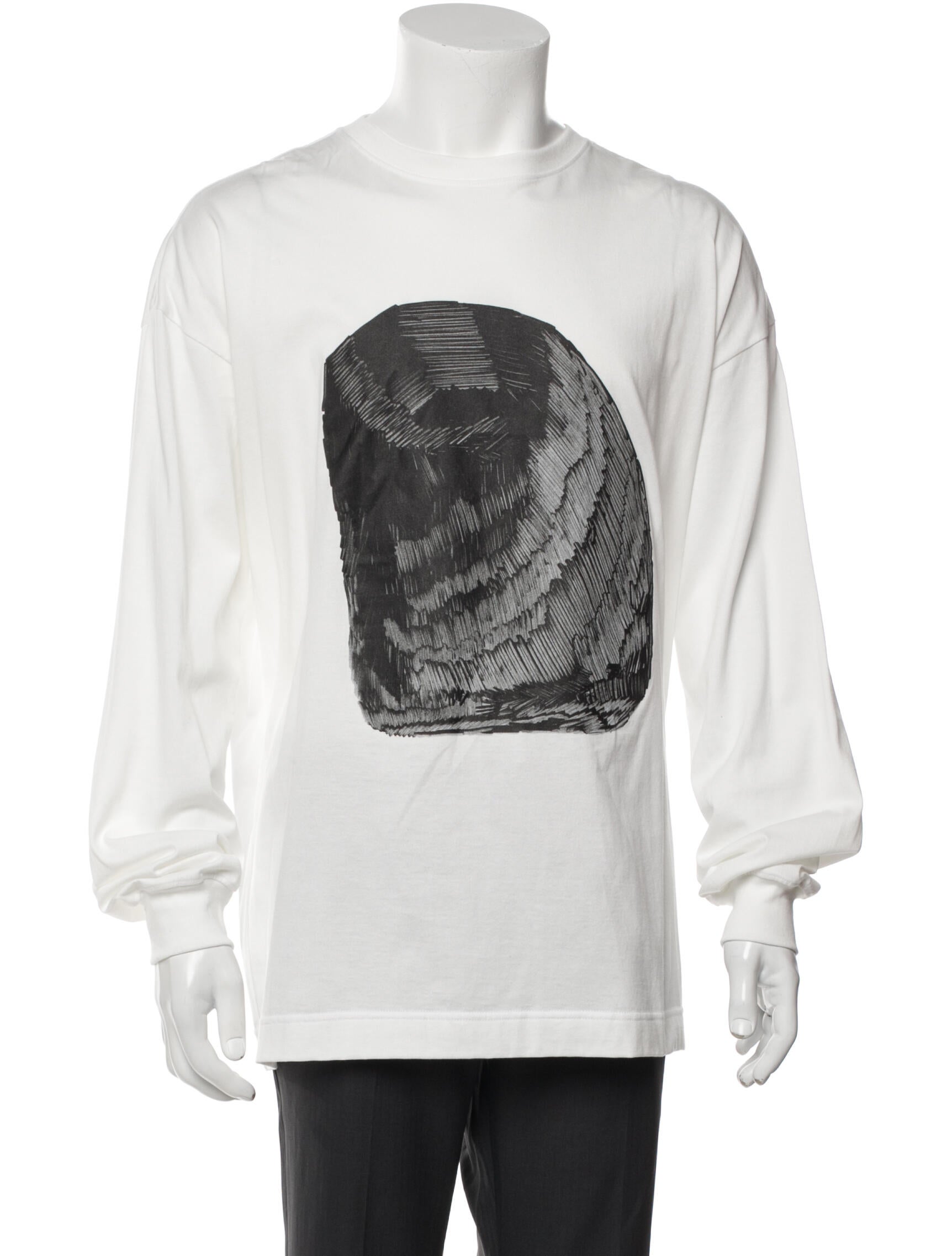 HOMME PLISSÉ ISSEY MIYAKE Graphic Print Crew Neck T-Shirt w/ Tags