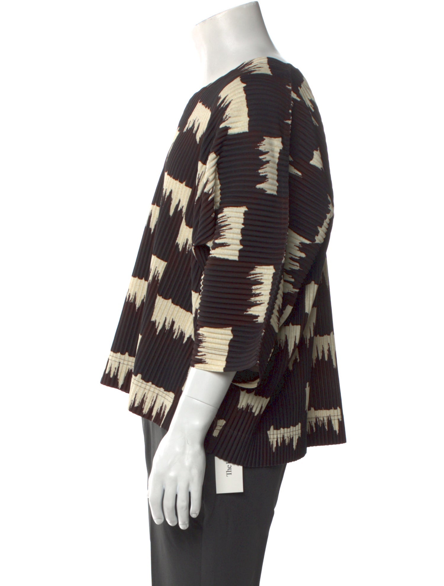 HOMME PLISSÉ ISSEY MIYAKE Printed Three-Quarter Sleeve Shirt