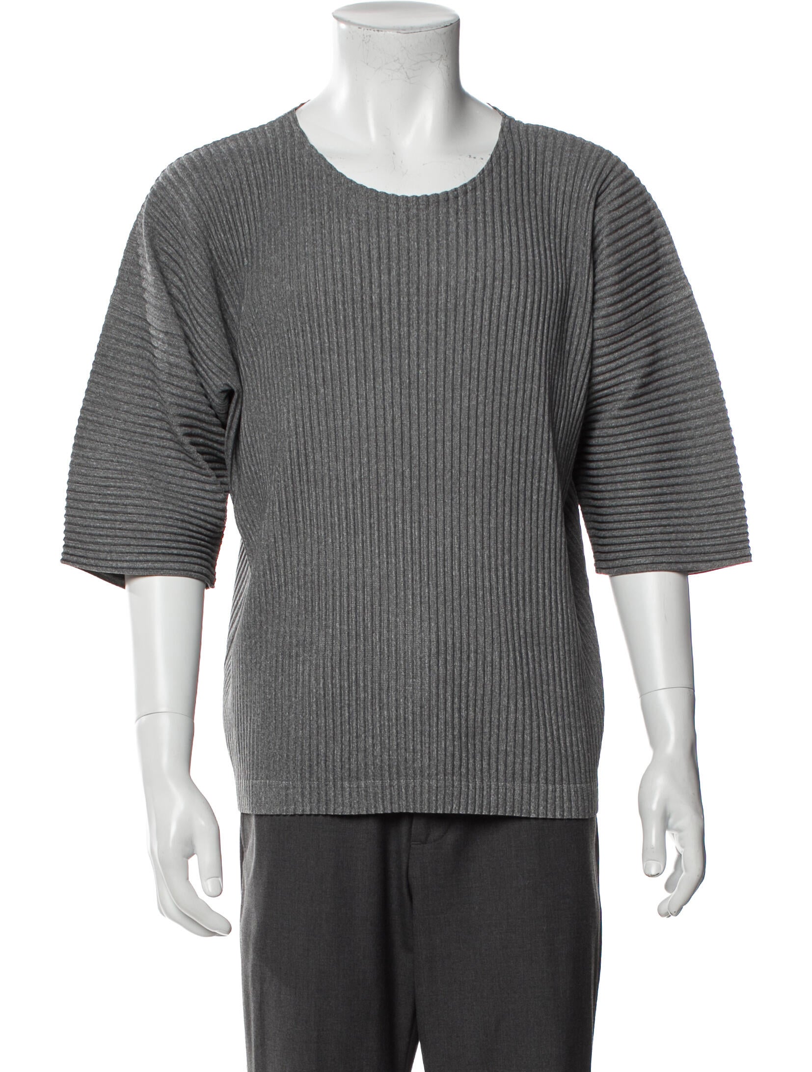 HOMME PLISSÉ ISSEY MIYAKE Scoop Neck Short Sleeve T-Shirt