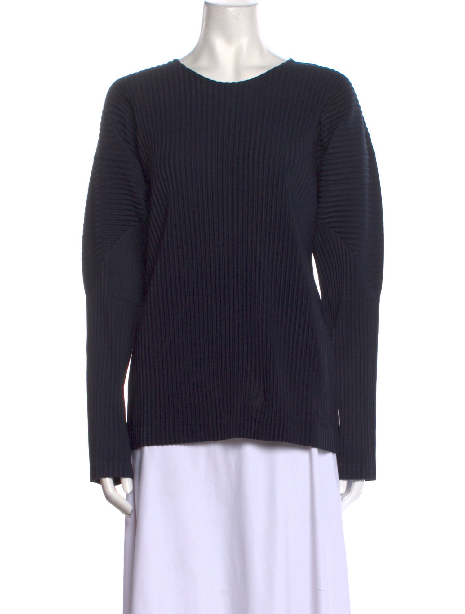 HOMME PLISSÉ ISSEY MIYAKE Crew Neck Long Sleeve T-Shirt