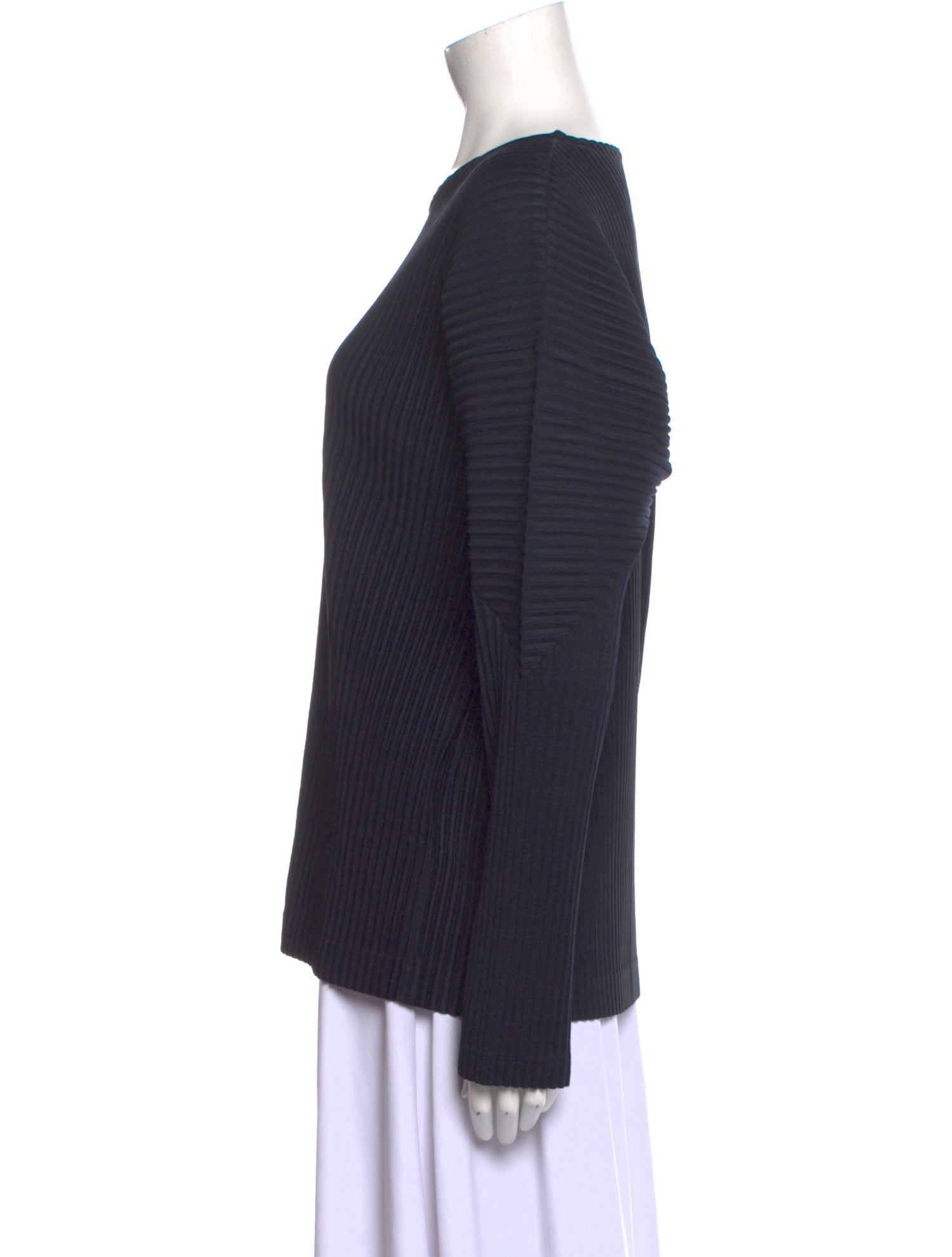 HOMME PLISSÉ ISSEY MIYAKE Crew Neck Long Sleeve T-Shirt