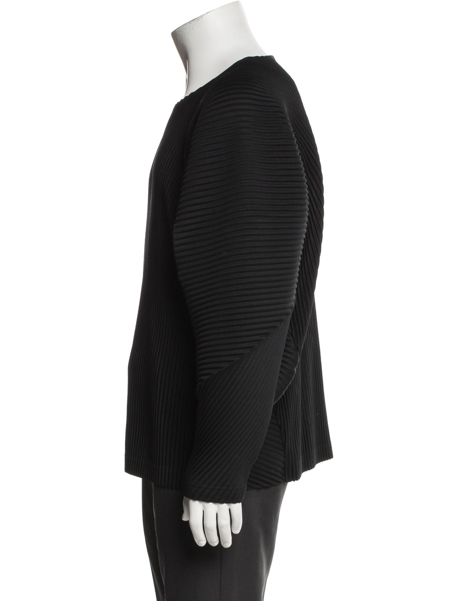 HOMME PLISSÉ ISSEY MIYAKE Crew Neck Long Sleeve T-Shirt
