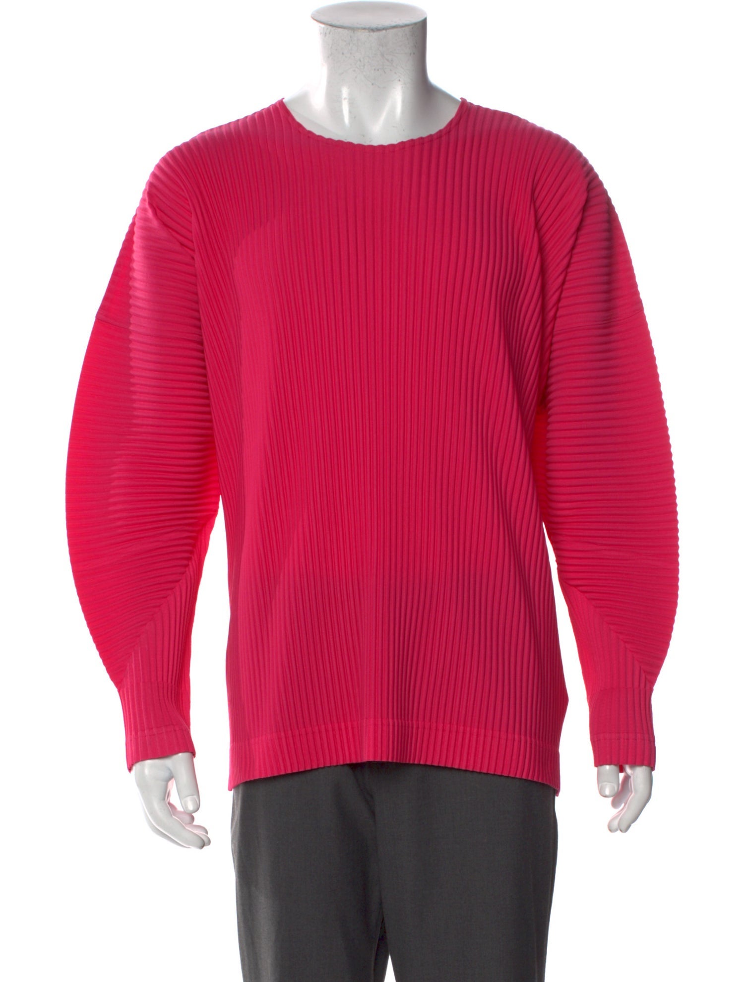 HOMME PLISSÉ ISSEY MIYAKE Crew Neck Long Sleeve Pullover