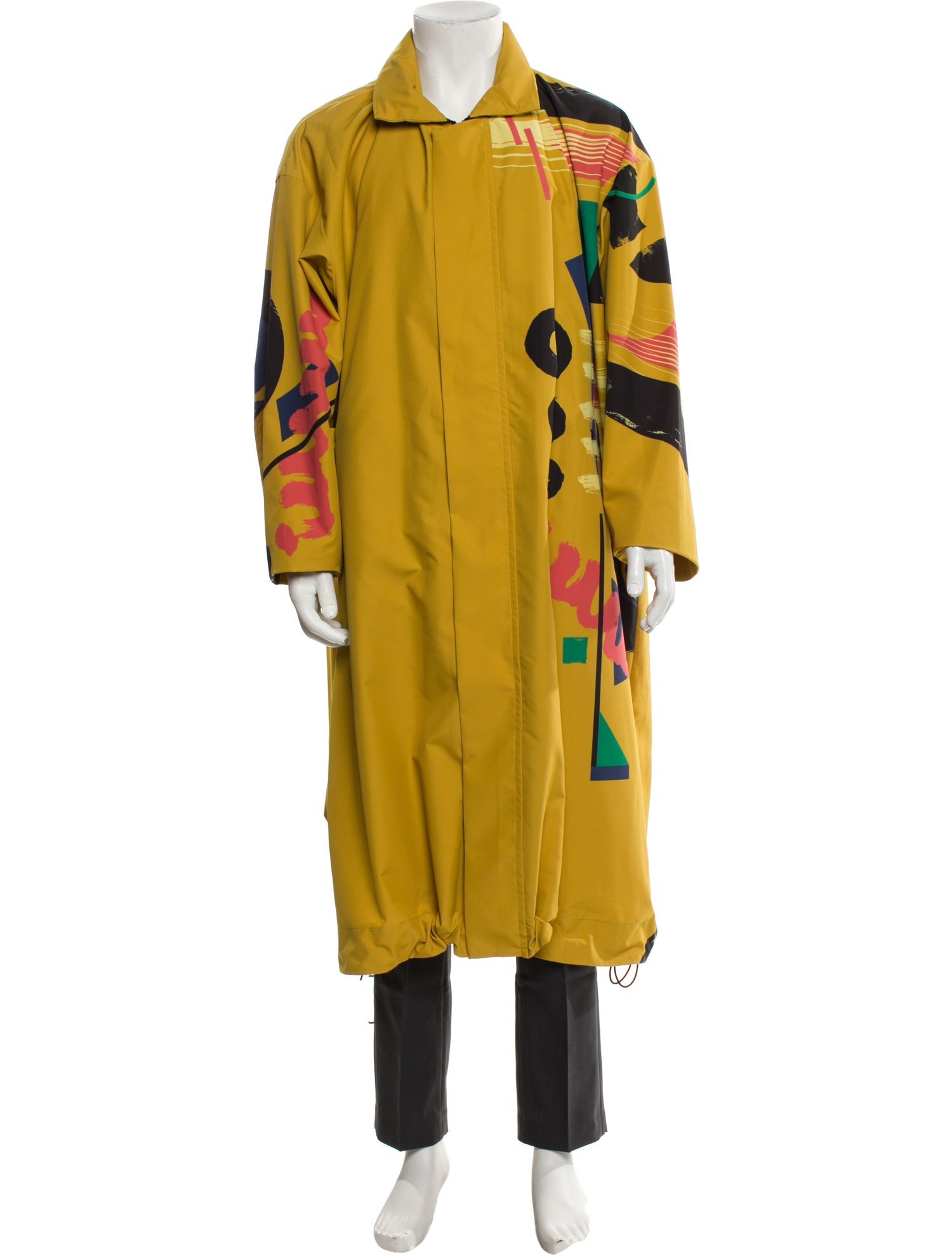 HOMME PLISSÉ ISSEY MIYAKE Graphic Print Overcoat