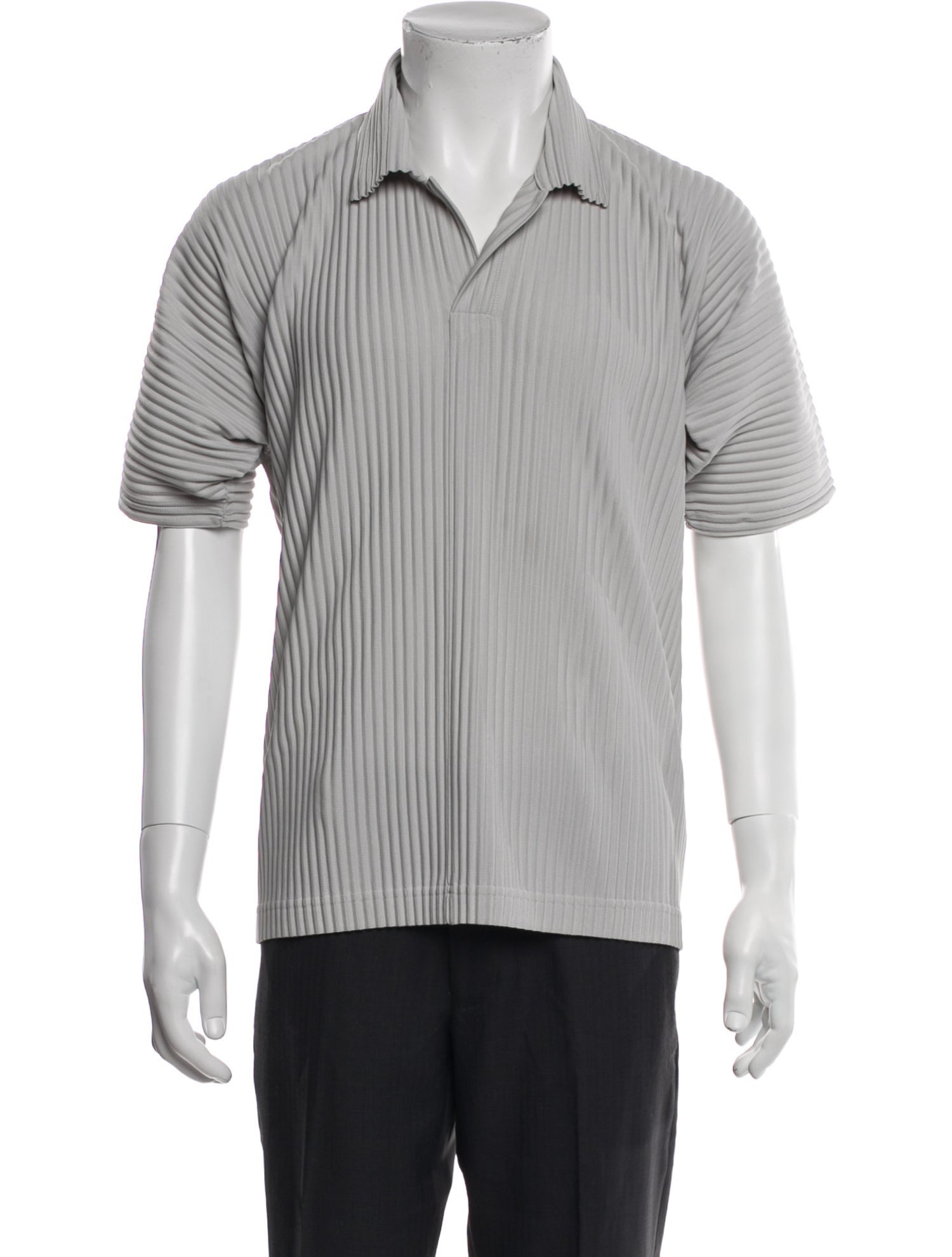 HOMME PLISSÉ ISSEY MIYAKE Collar Short Sleeve Polo Shirt