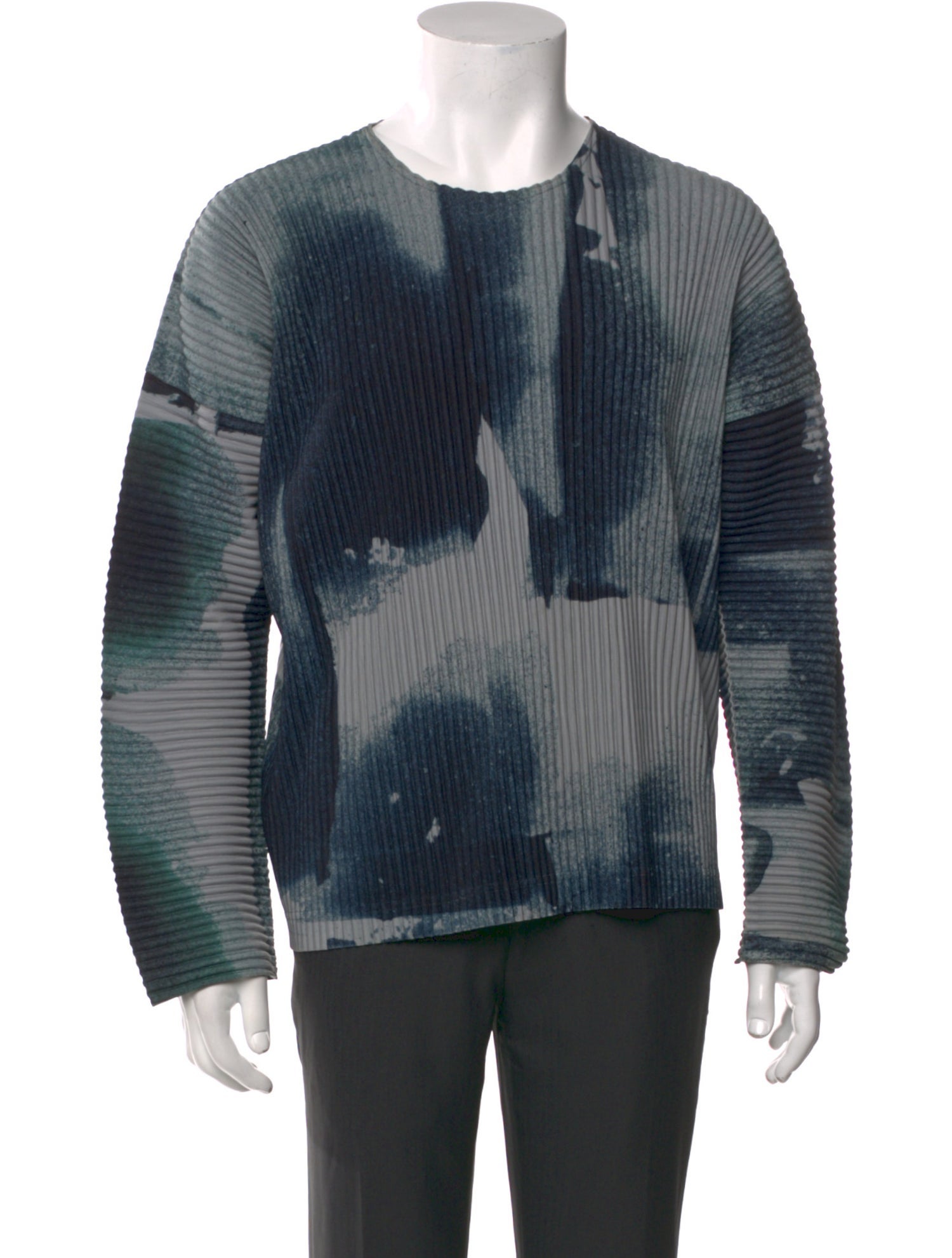 HOMME PLISSÉ ISSEY MIYAKE Tie-Dye Print Long Sleeve Jersey