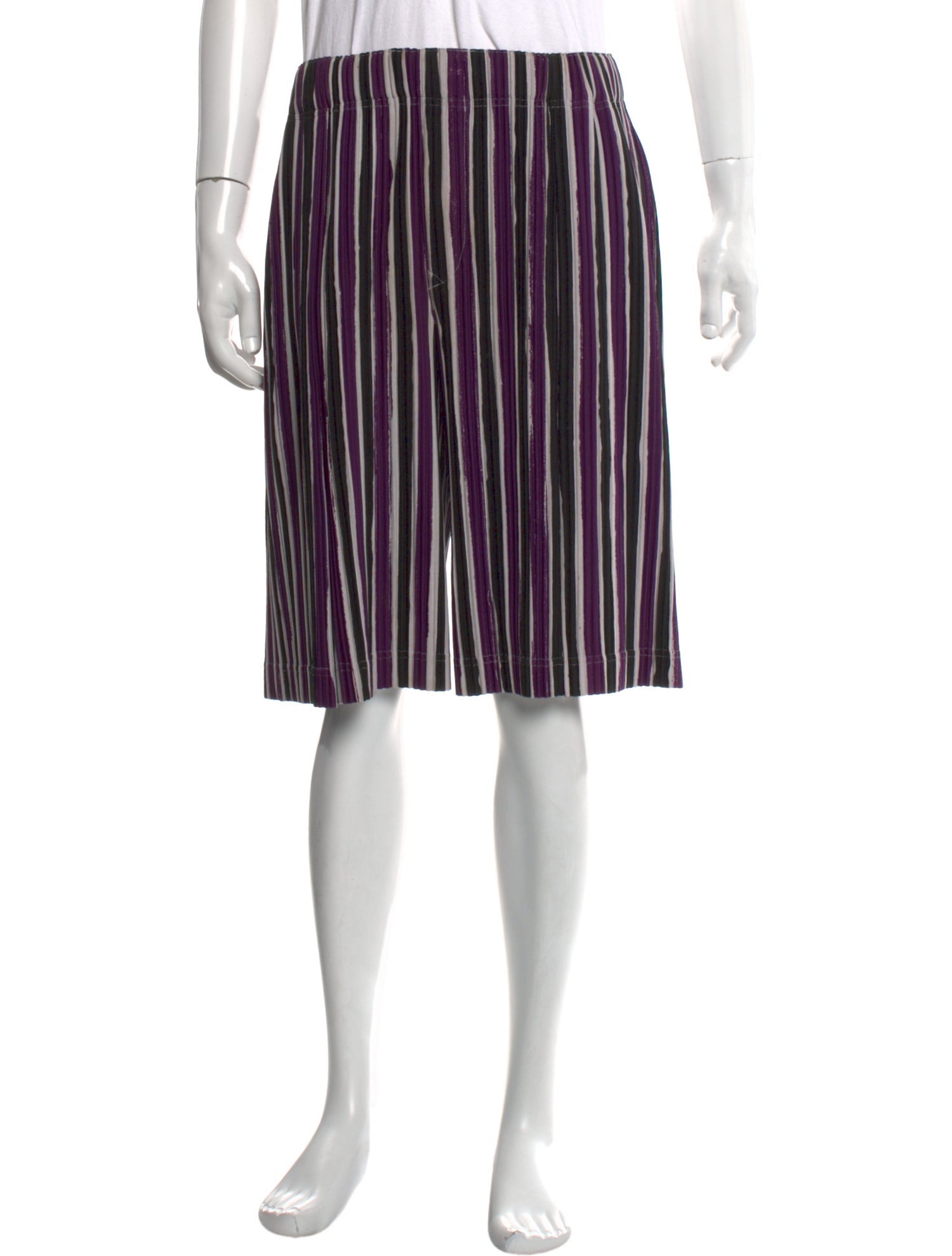 HOMME PLISSÉ ISSEY MIYAKE Striped Shorts