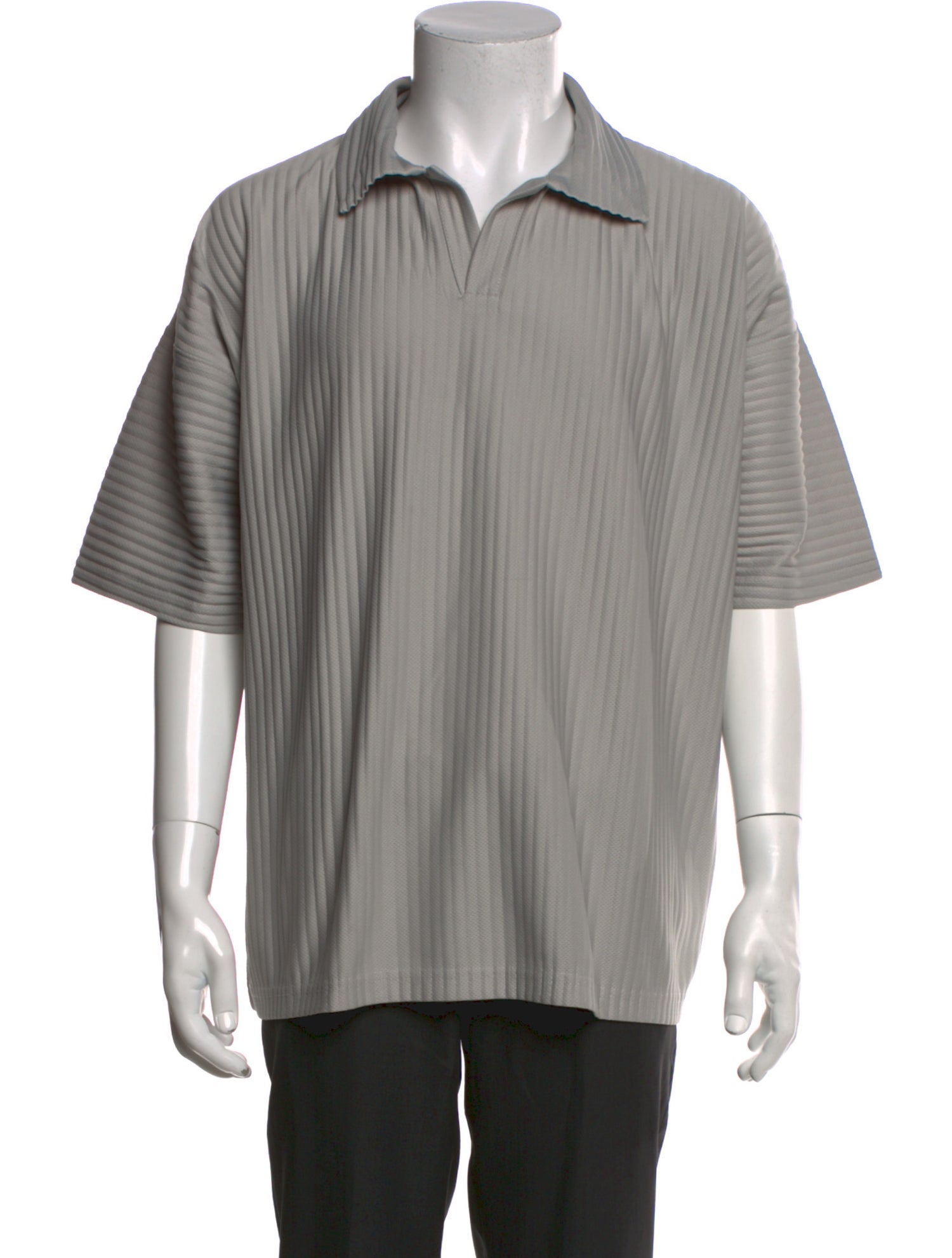 HOMME PLISSÉ ISSEY MIYAKE Collar Short Sleeve Polo Shirt