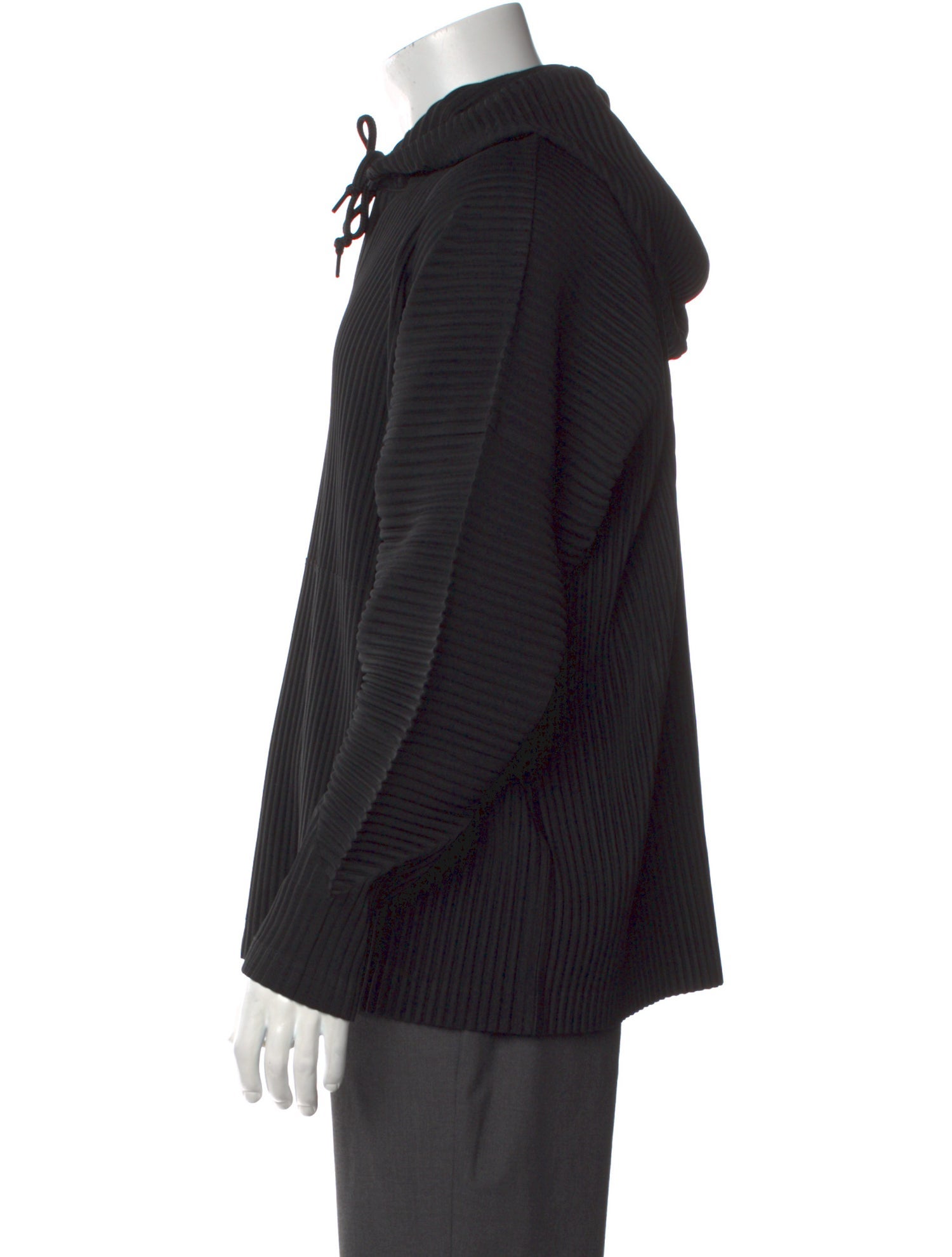 HOMME PLISSÉ ISSEY MIYAKE V-Neck Long Sleeve Hoodie