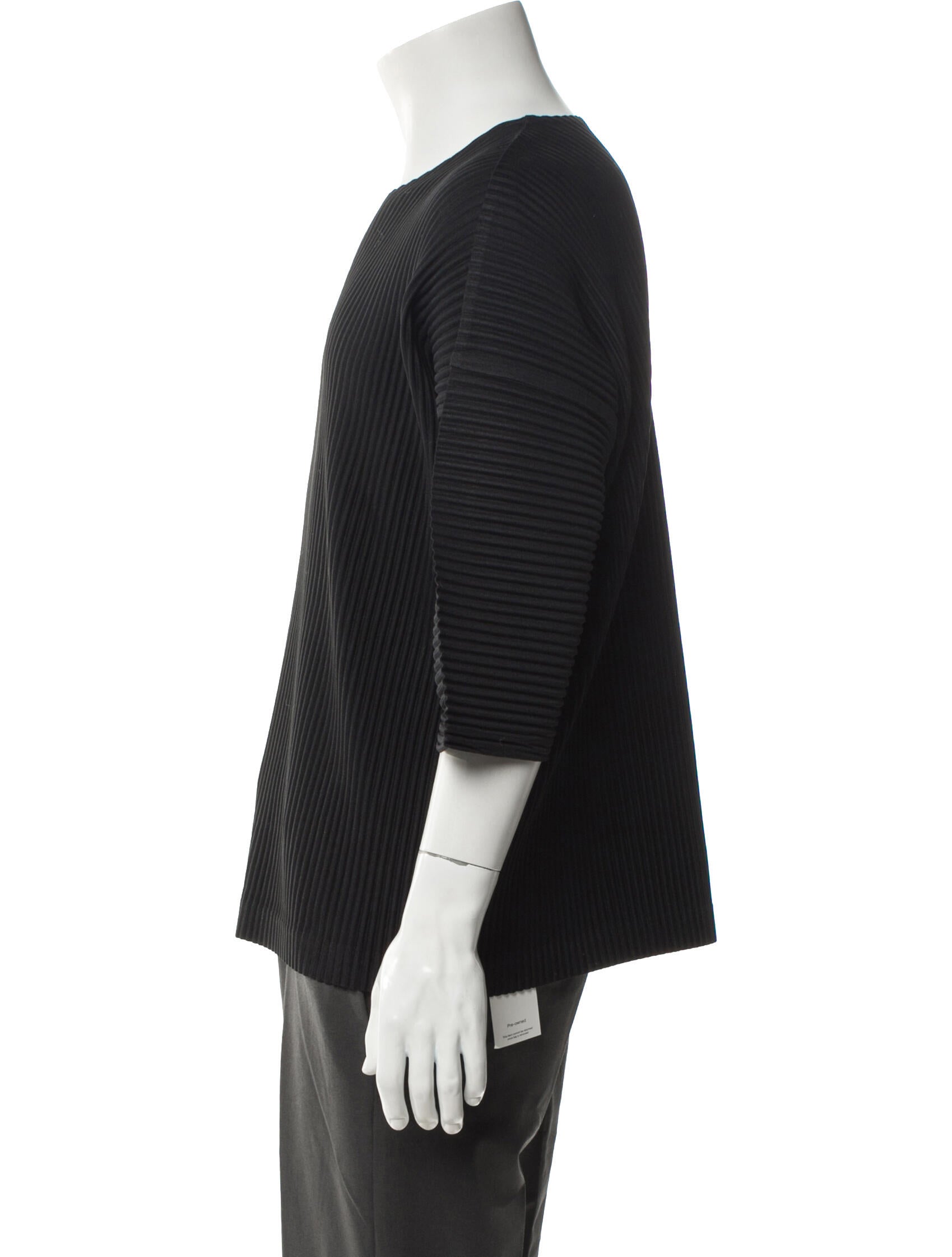 HOMME PLISSÉ ISSEY MIYAKE Crew Neck Three-Quarter Sleeve T-Shirt