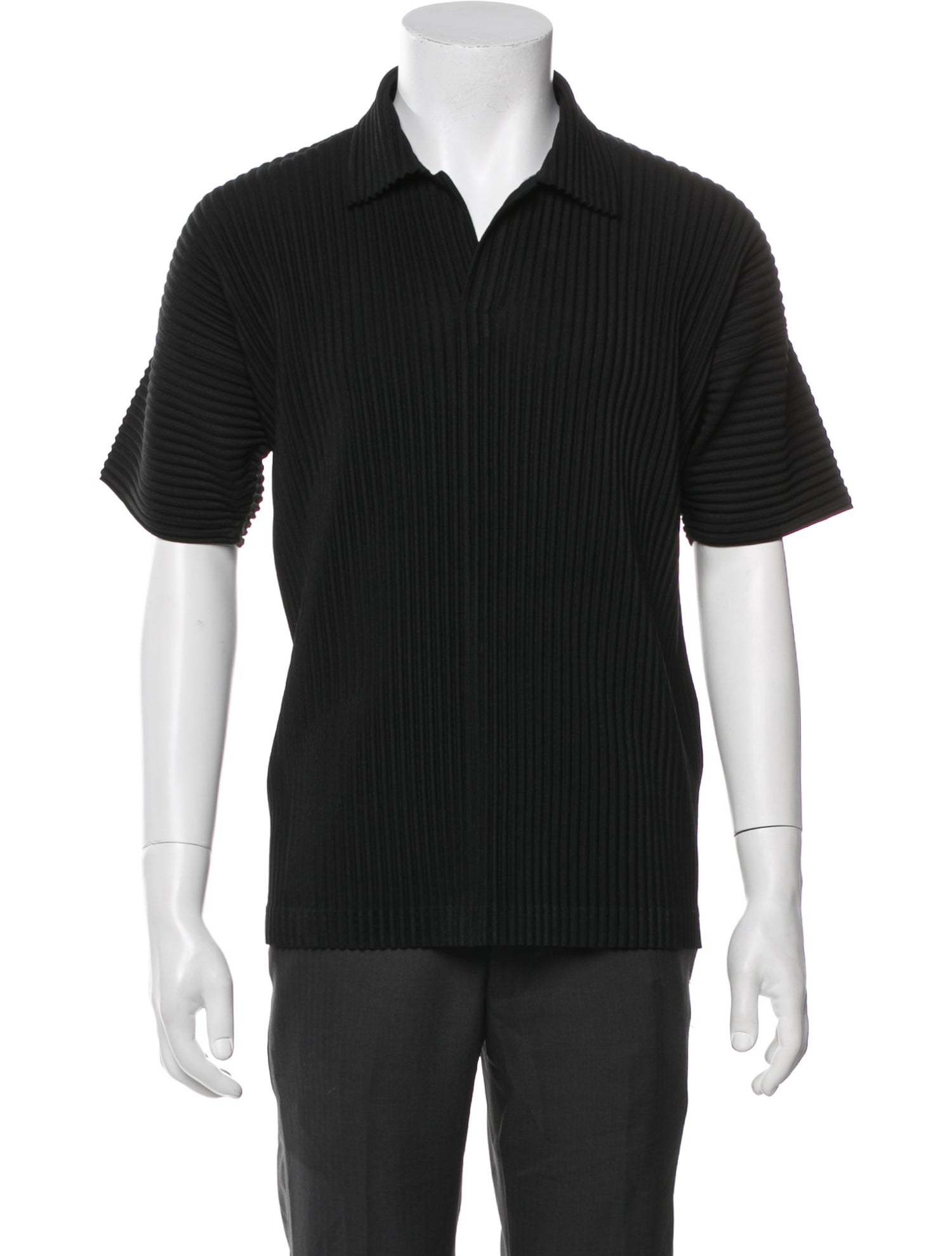 HOMME PLISSÉ ISSEY MIYAKE Collar Short Sleeve Polo Shirt