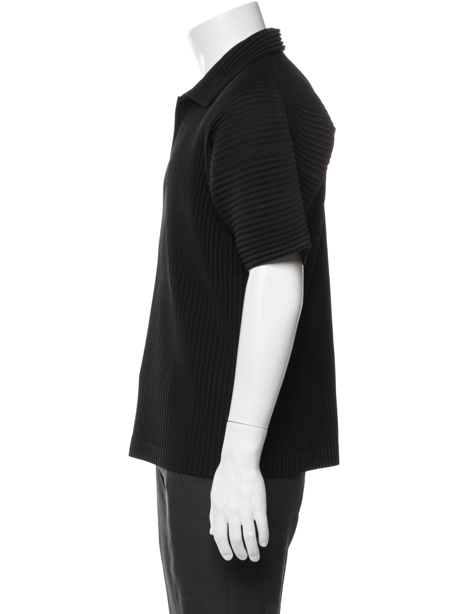 HOMME PLISSÉ ISSEY MIYAKE Collar Short Sleeve Polo Shirt