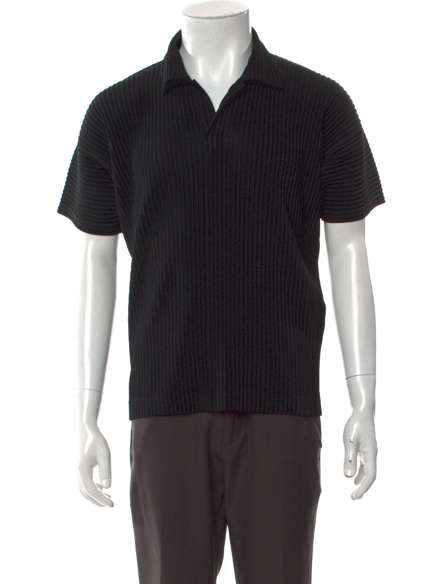 HOMME PLISSÉ ISSEY MIYAKE Collar Short Sleeve Polo Shirt