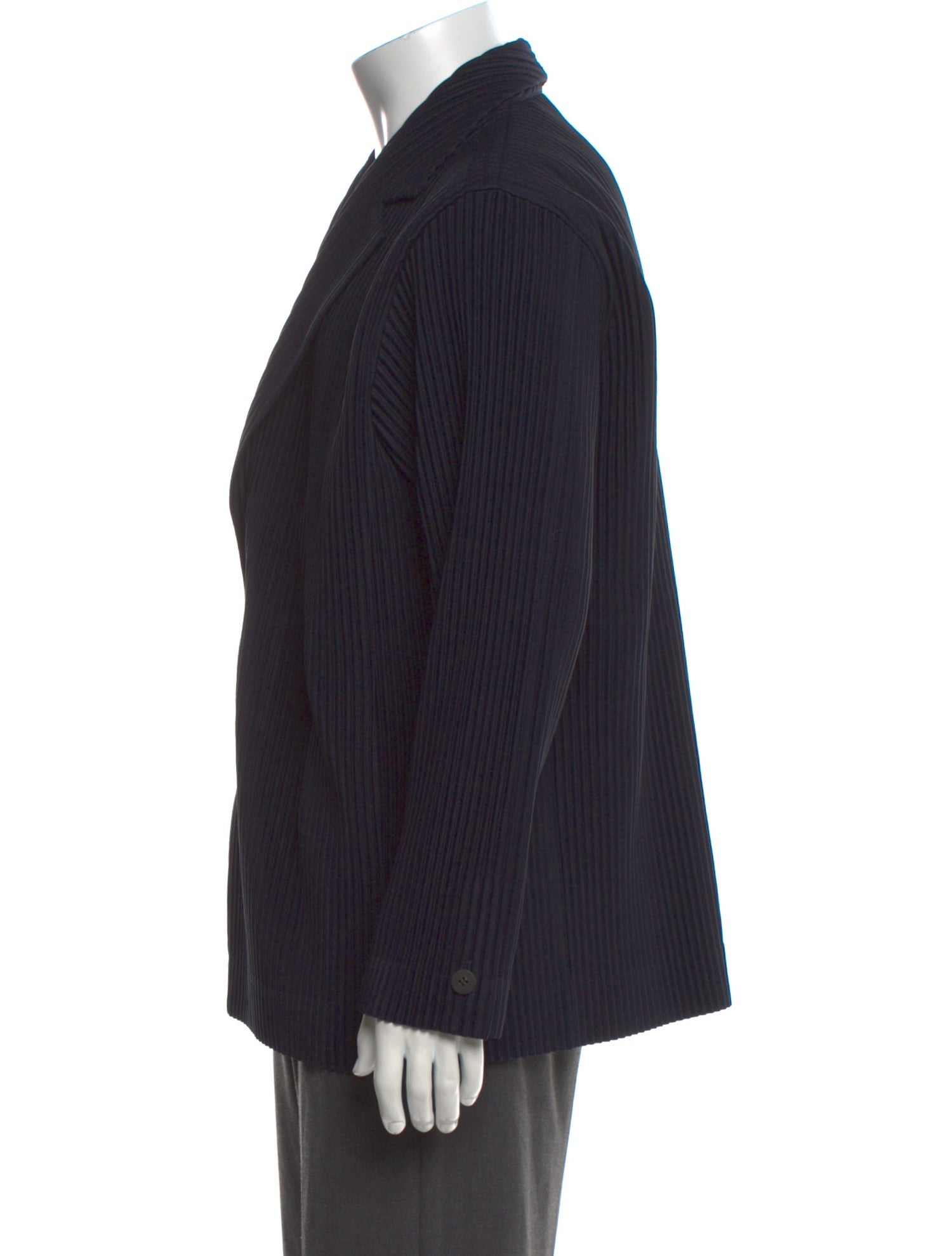 HOMME PLISSÉ ISSEY MIYAKE Striped Long Sleeve Shirt