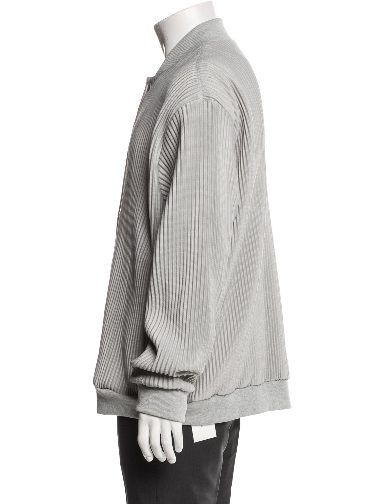 HOMME PLISSÉ ISSEY MIYAKE Striped Bomber Jacket