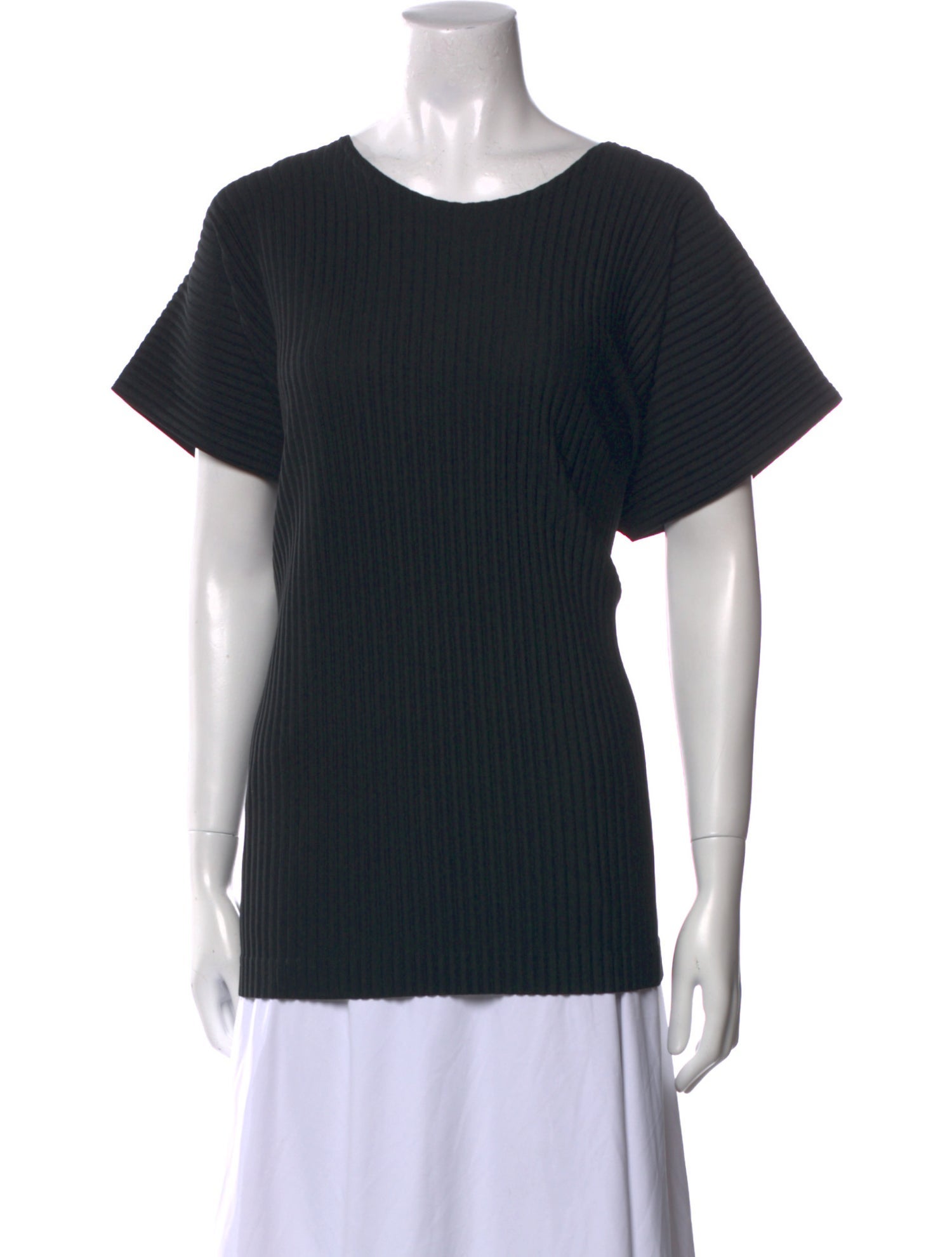 HOMME PLISSÉ ISSEY MIYAKE Scoop Neck Short Sleeve T-Shirt