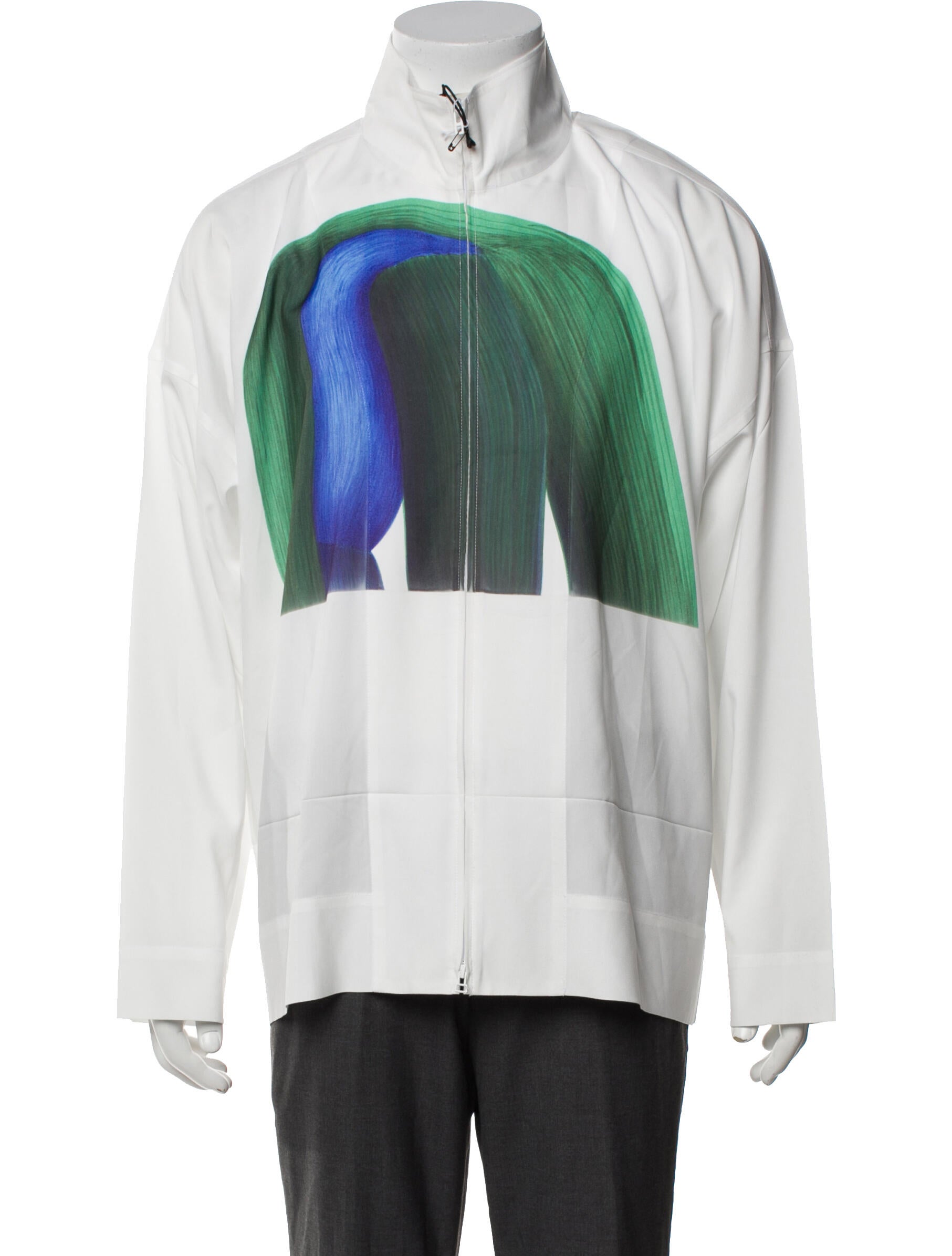 HOMME PLISSÉ ISSEY MIYAKE Colorblock Pattern Windbreaker