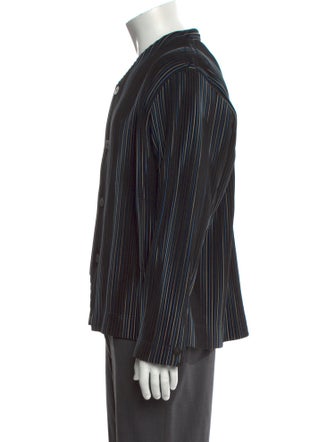 HOMME PLISSÉ ISSEY MIYAKE Striped Long Sleeve Shirt