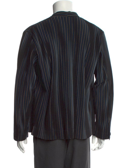HOMME PLISSÉ ISSEY MIYAKE Striped Long Sleeve Shirt
