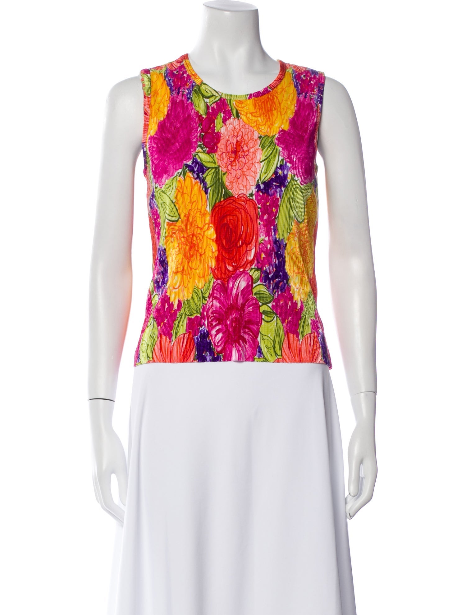 HOMME PLISSÉ ISSEY MIYAKE Printed Scoop Neck Top