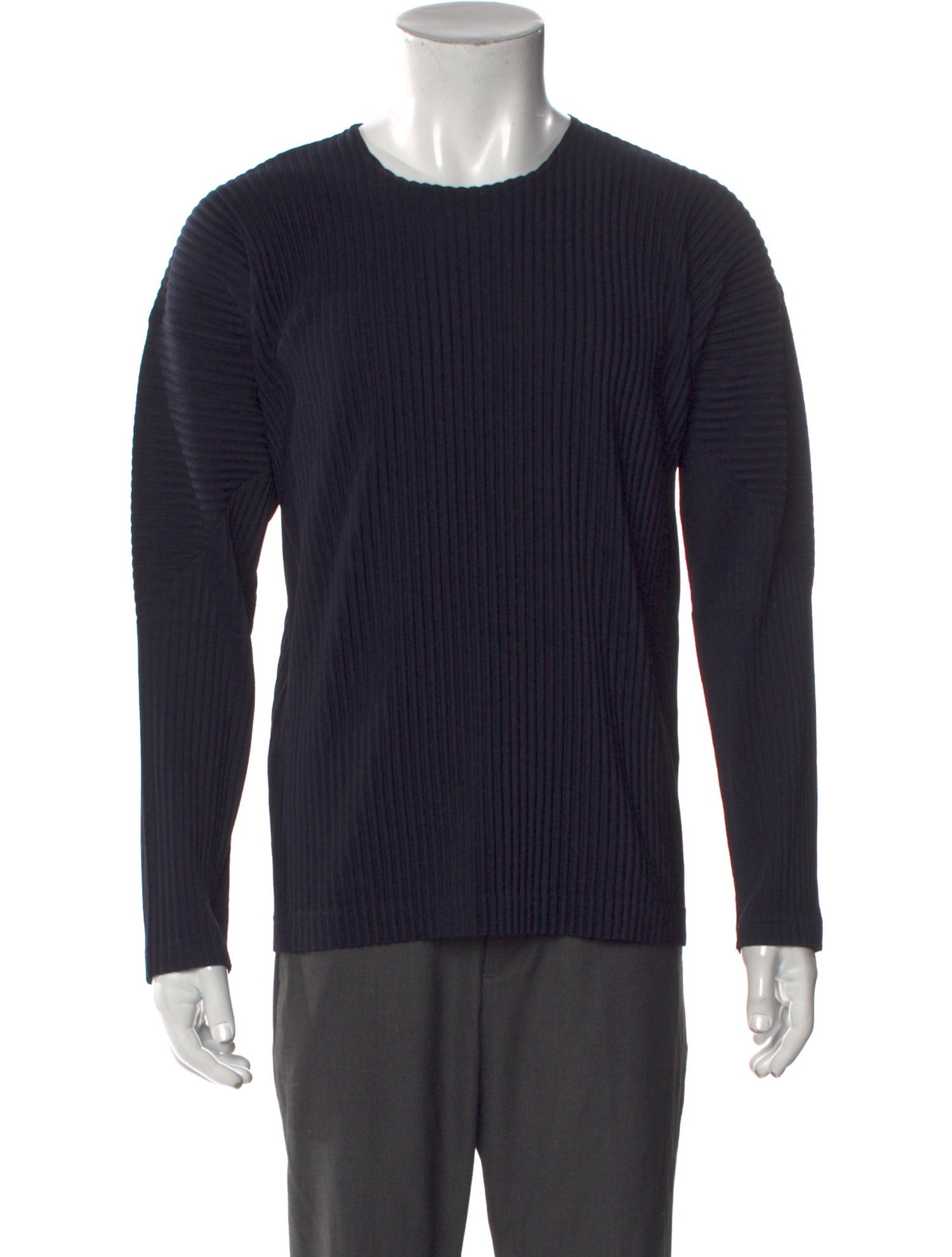 HOMME PLISSÉ ISSEY MIYAKE Crew Neck Long Sleeve T-Shirt