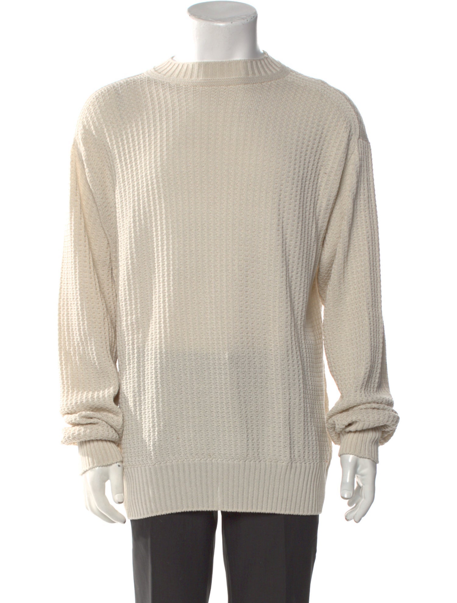 HOMME PLISSÉ ISSEY MIYAKE Crew Neck Long Sleeve Pullover