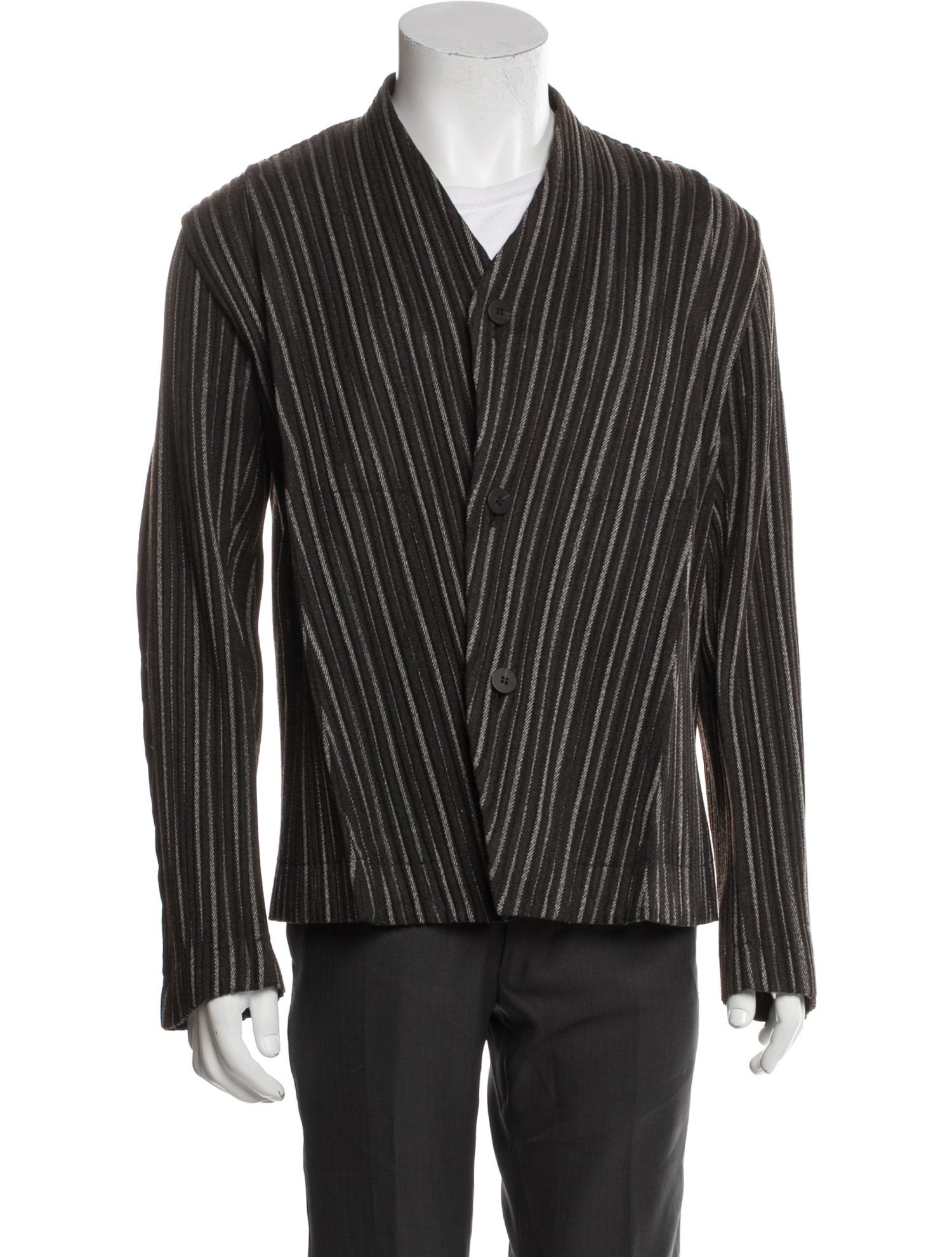 HOMME PLISSÉ ISSEY MIYAKE Striped Windbreaker
