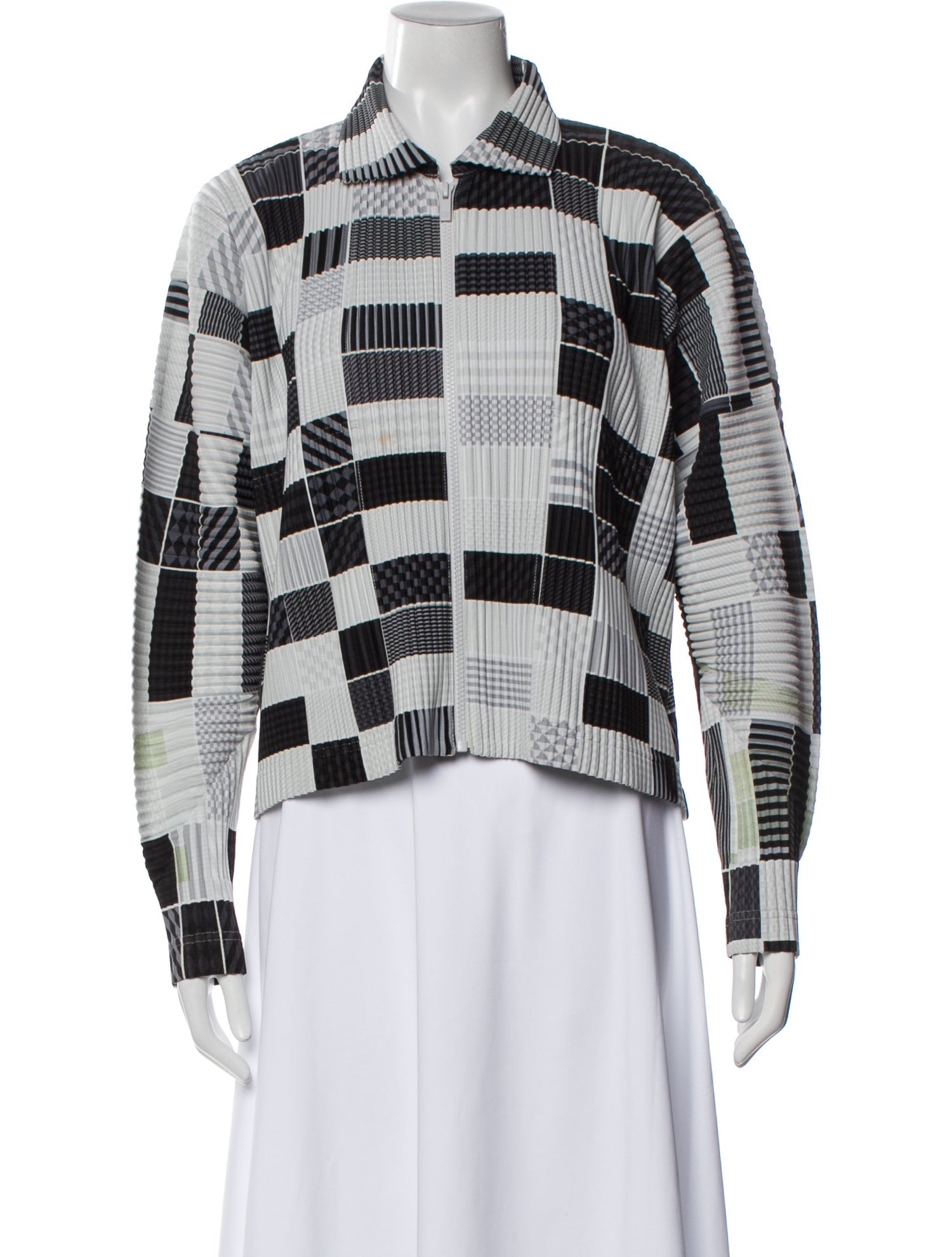 HOMME PLISSÉ ISSEY MIYAKE Plaid Print Jacket