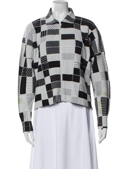 HOMME PLISSÉ ISSEY MIYAKE Plaid Print Jacket