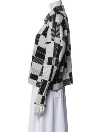 HOMME PLISSÉ ISSEY MIYAKE Plaid Print Jacket