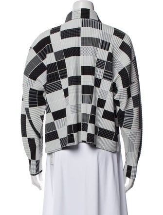 HOMME PLISSÉ ISSEY MIYAKE Plaid Print Jacket