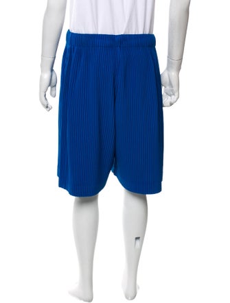 HOMME PLISSÉ ISSEY MIYAKE Striped Flat Front Shorts