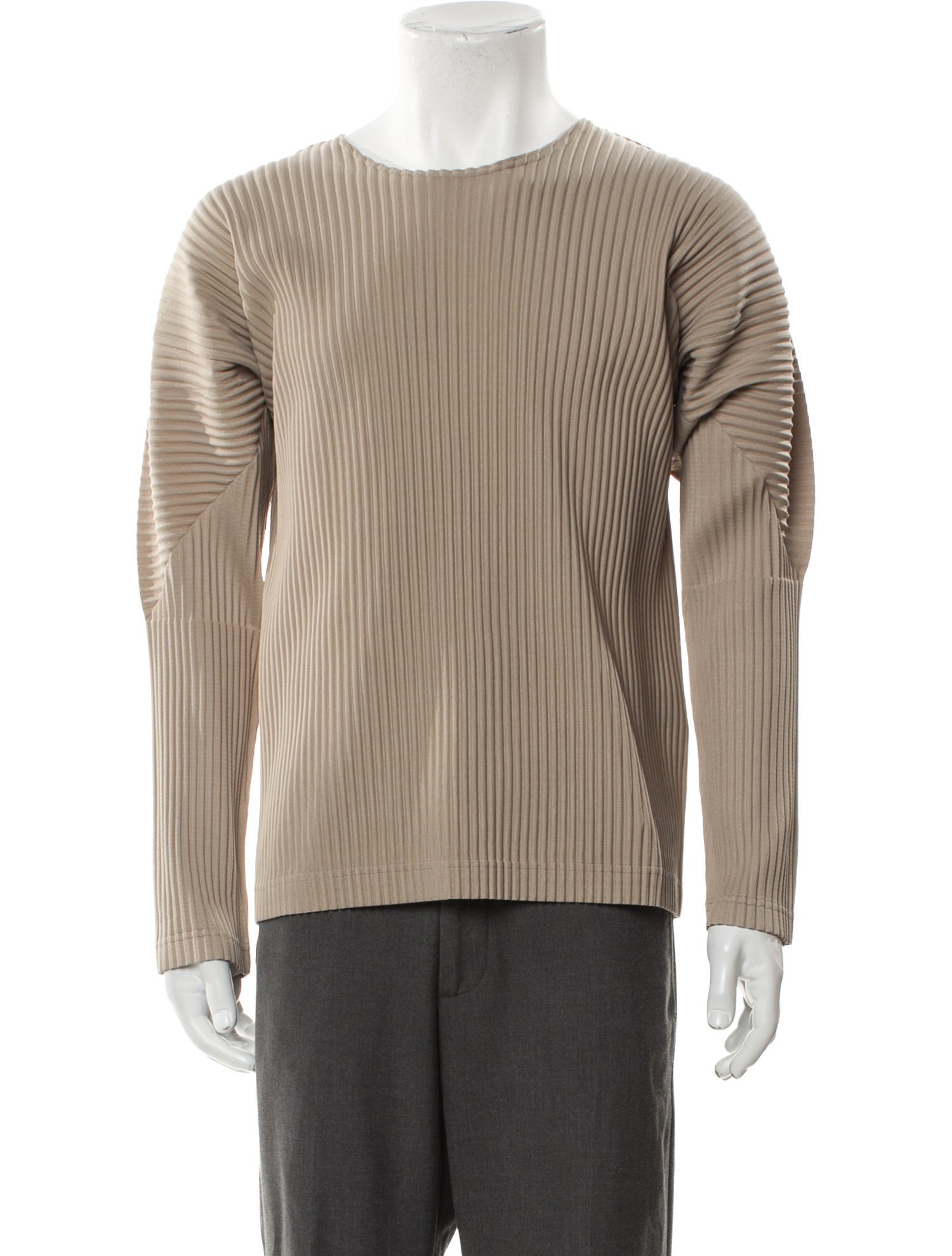 HOMME PLISSÉ ISSEY MIYAKE Crew Neck Long Sleeve T-Shirt