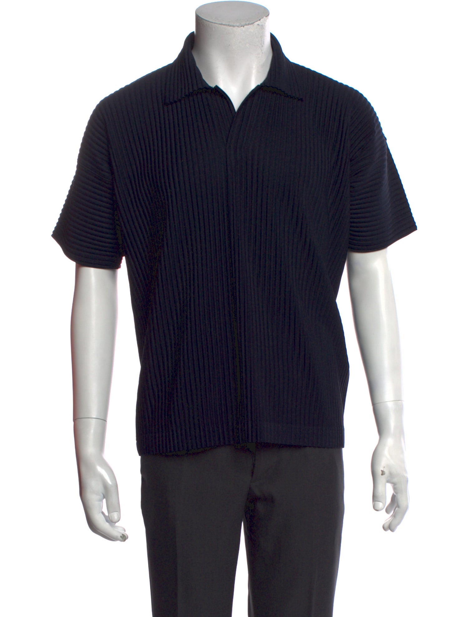 HOMME PLISSÉ ISSEY MIYAKE Collar Short Sleeve Polo Shirt