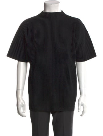 HOMME PLISSÉ ISSEY MIYAKE Mock Neck Short Sleeve T-Shirt