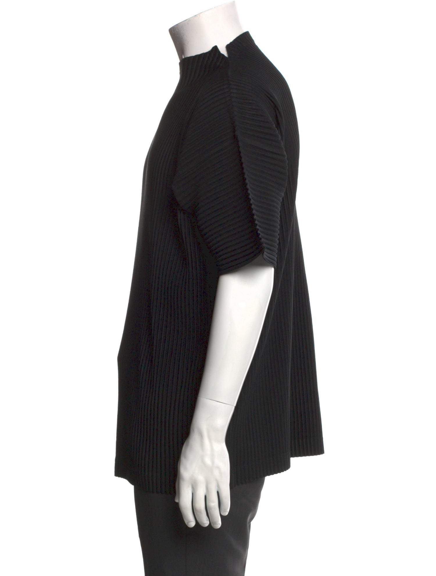 HOMME PLISSÉ ISSEY MIYAKE Mock Neck Short Sleeve T-Shirt