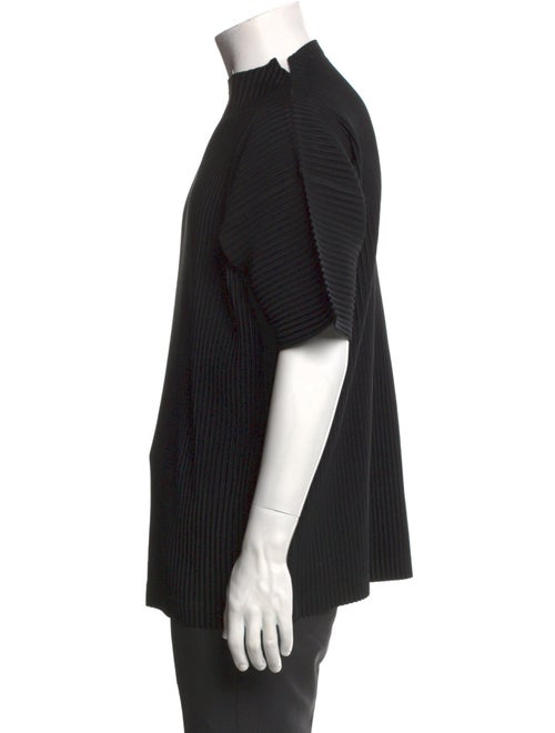 HOMME PLISSÉ ISSEY MIYAKE Mock Neck Short Sleeve T-Shirt