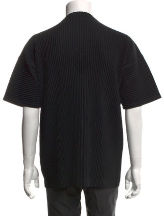 HOMME PLISSÉ ISSEY MIYAKE Mock Neck Short Sleeve T-Shirt
