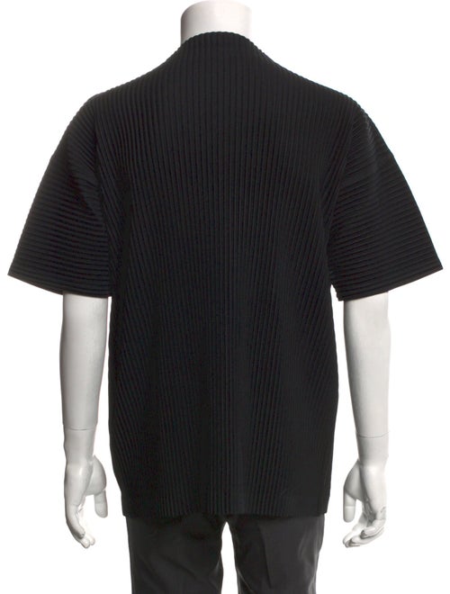 HOMME PLISSÉ ISSEY MIYAKE Mock Neck Short Sleeve T-Shirt