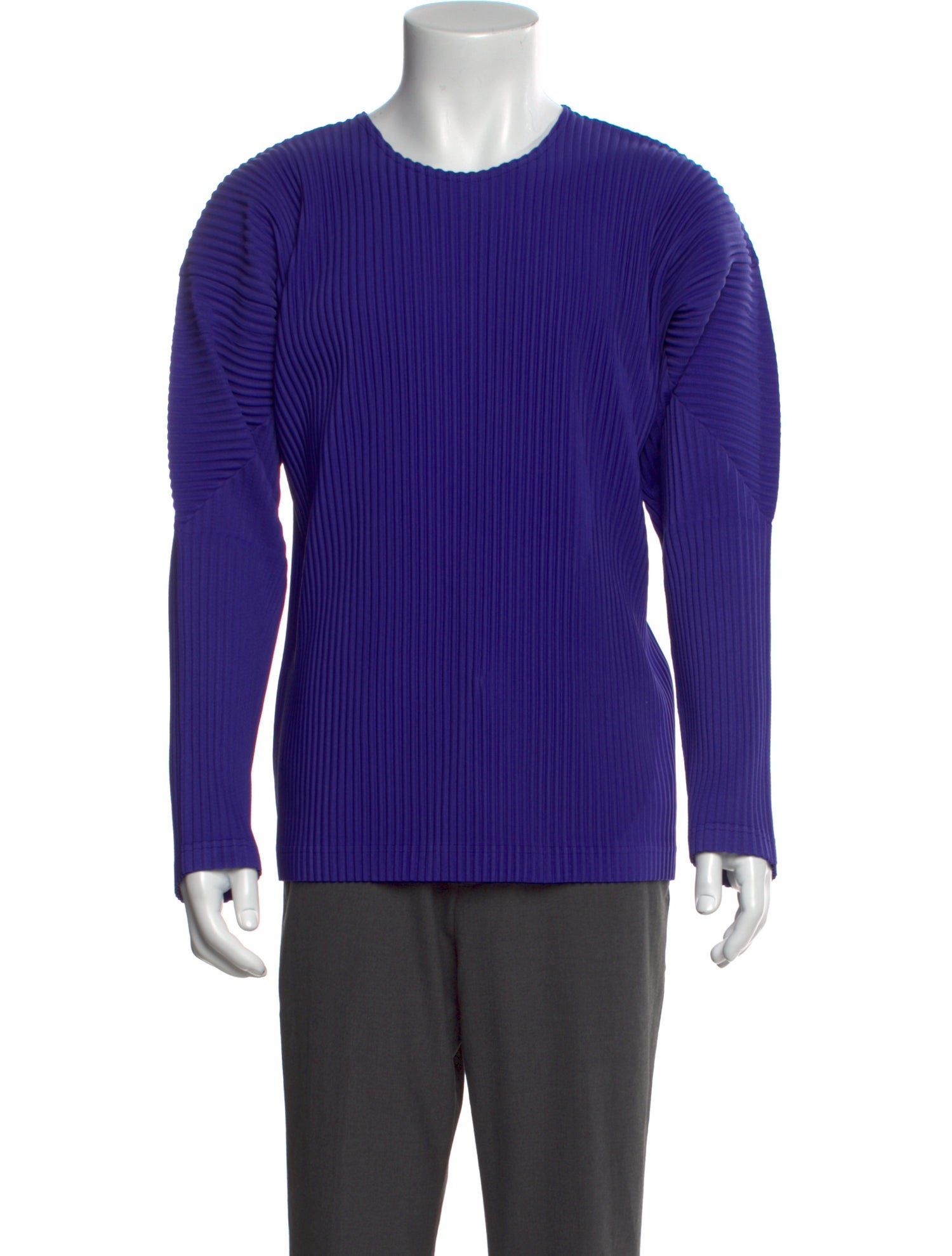 HOMME PLISSÉ ISSEY MIYAKE Crew Neck Long Sleeve T-Shirt