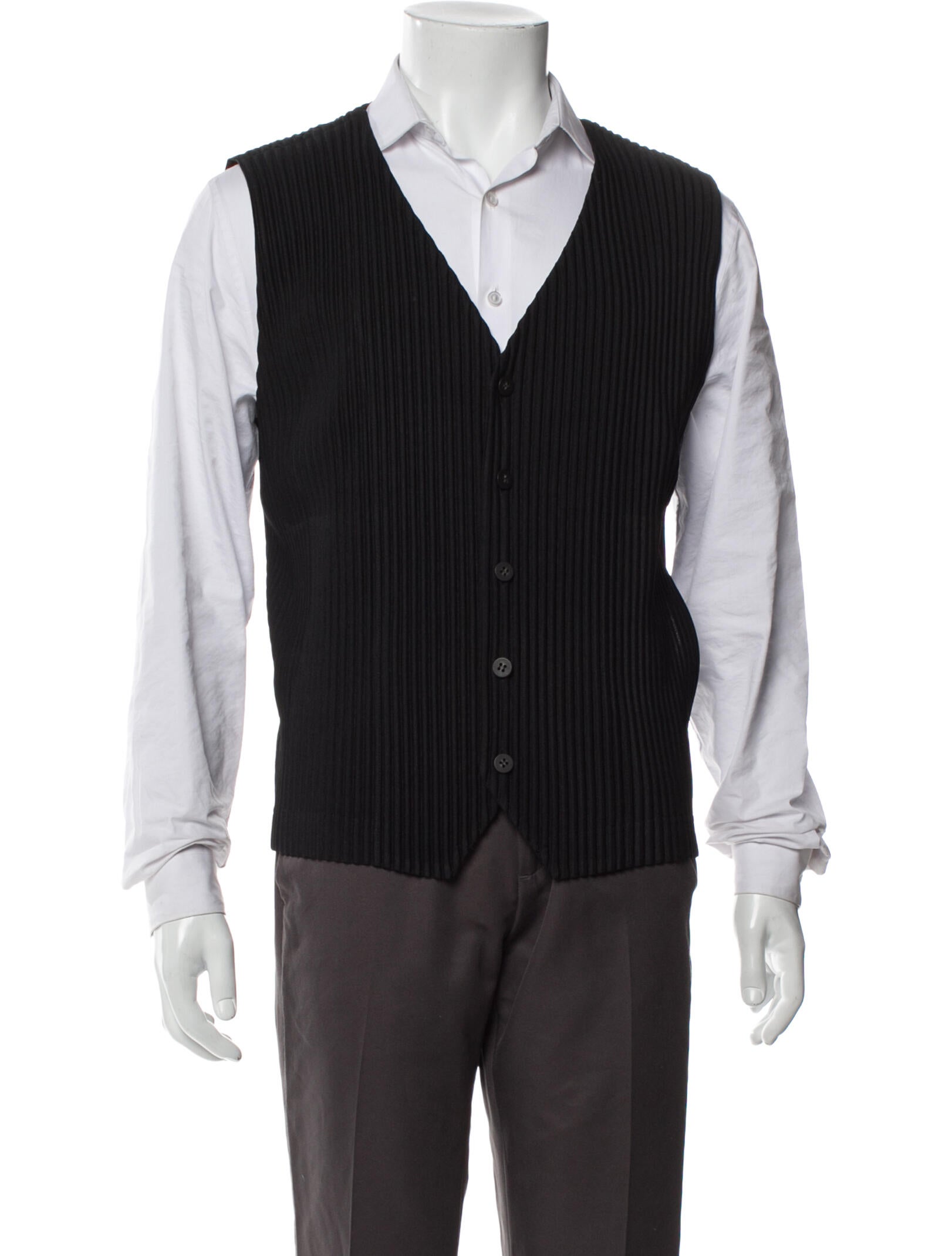 HOMME PLISSÉ ISSEY MIYAKE Pleated Accents Suit Vest
