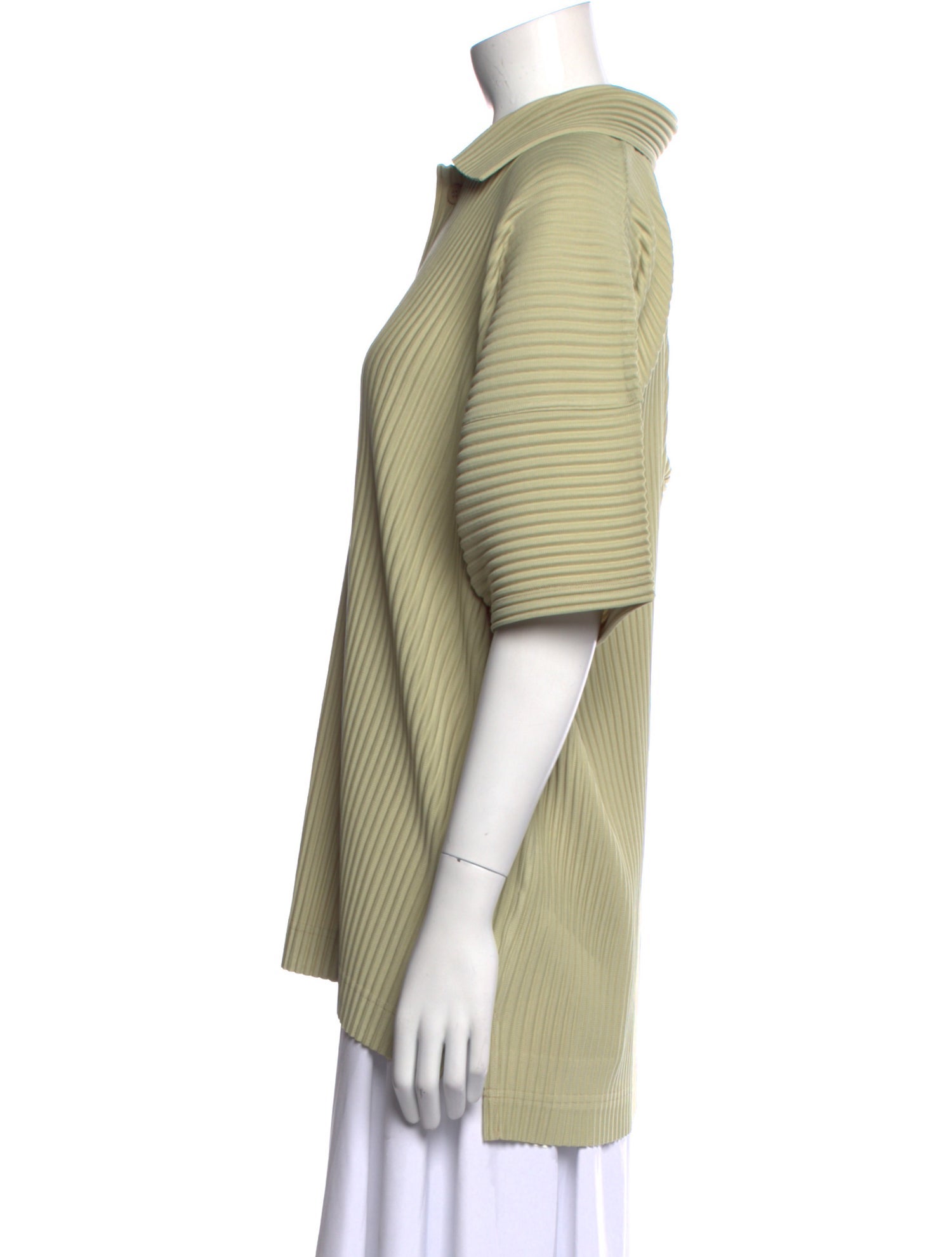 HOMME PLISSÉ ISSEY MIYAKE Collar Short Sleeve Polo Shirt