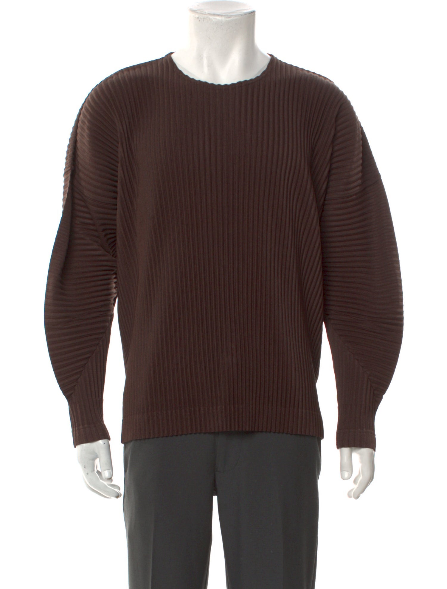 HOMME PLISSÉ ISSEY MIYAKE Crew Neck Long Sleeve T-Shirt