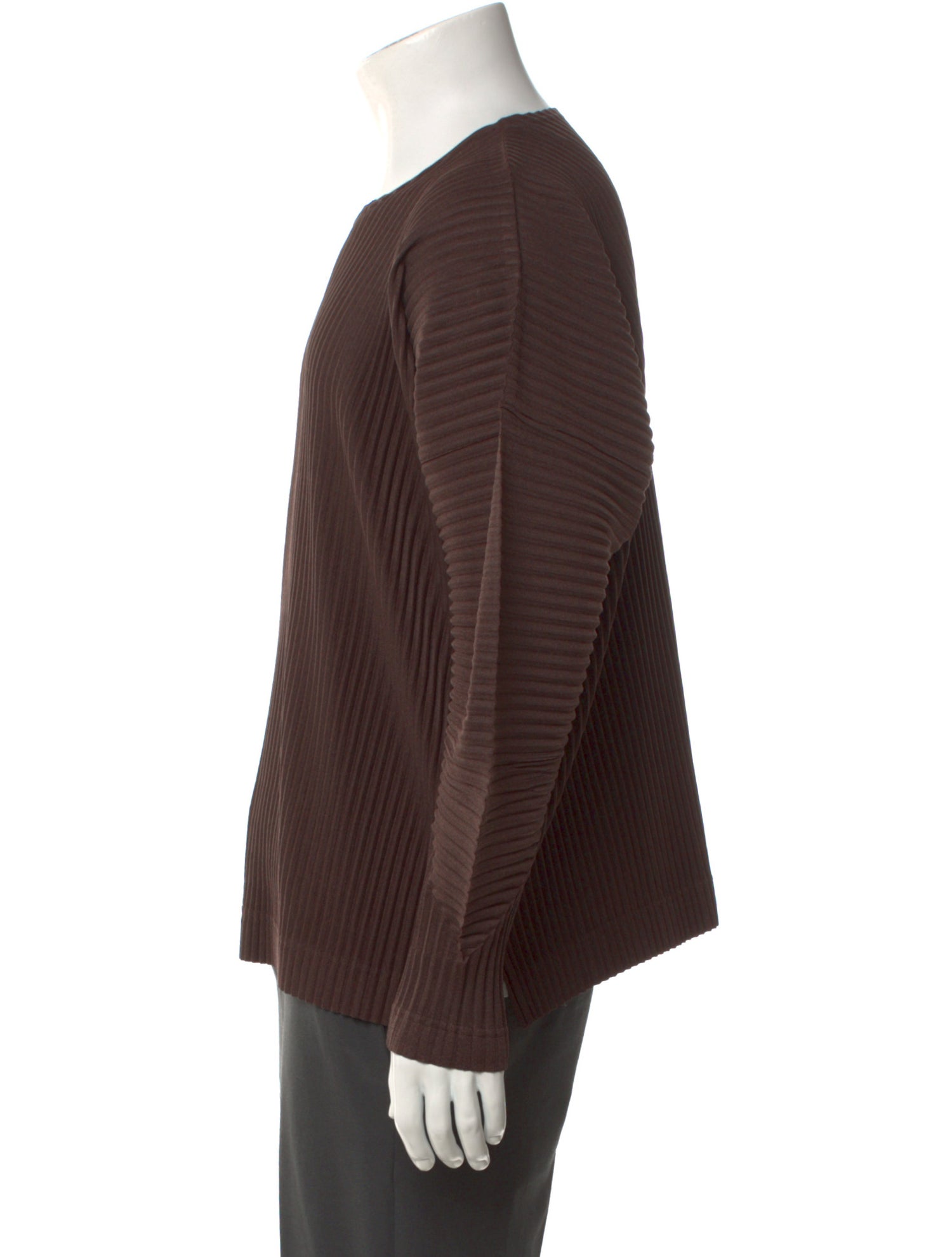 HOMME PLISSÉ ISSEY MIYAKE Crew Neck Long Sleeve T-Shirt